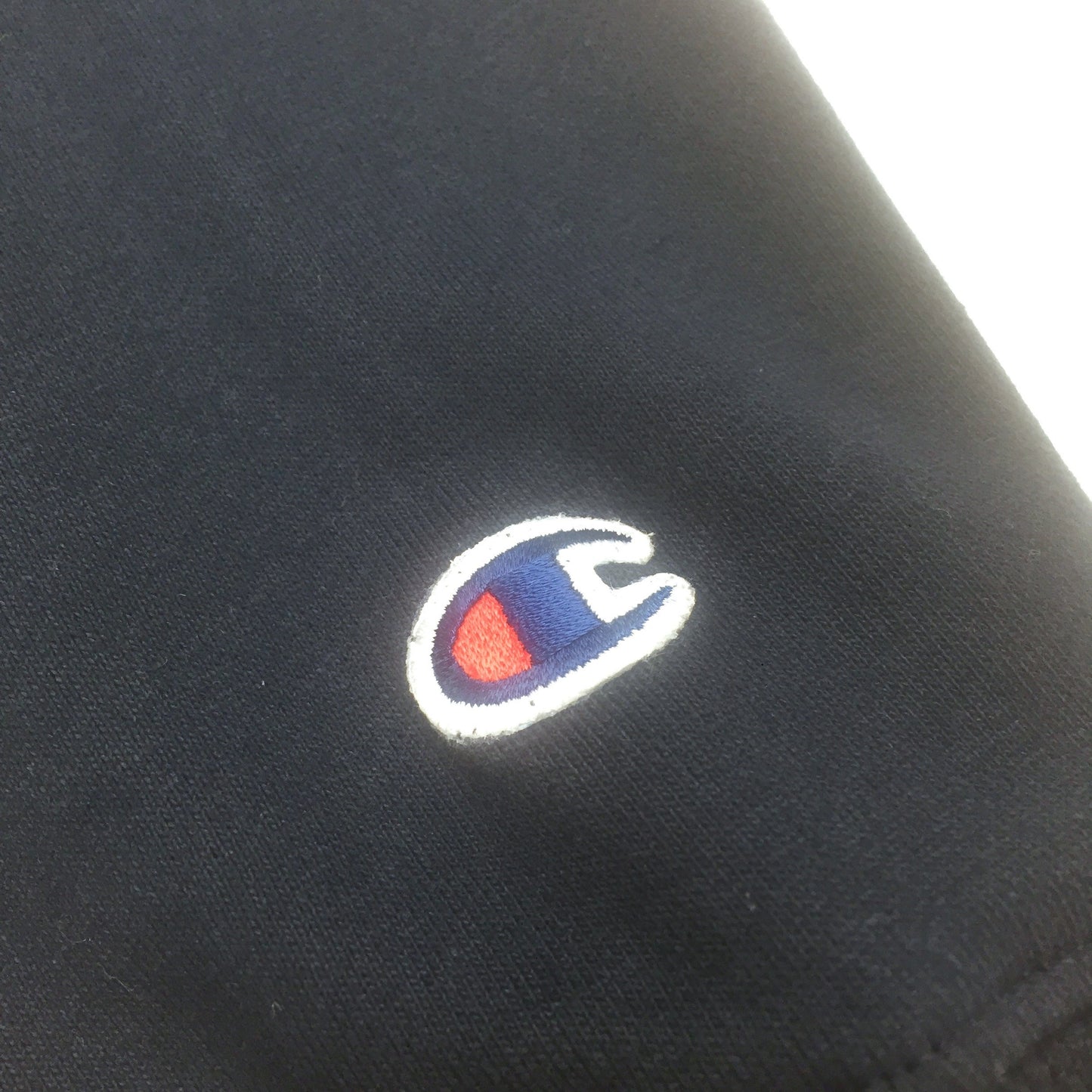 Supreme x Champion - Navy Satin Logo Hoodie
