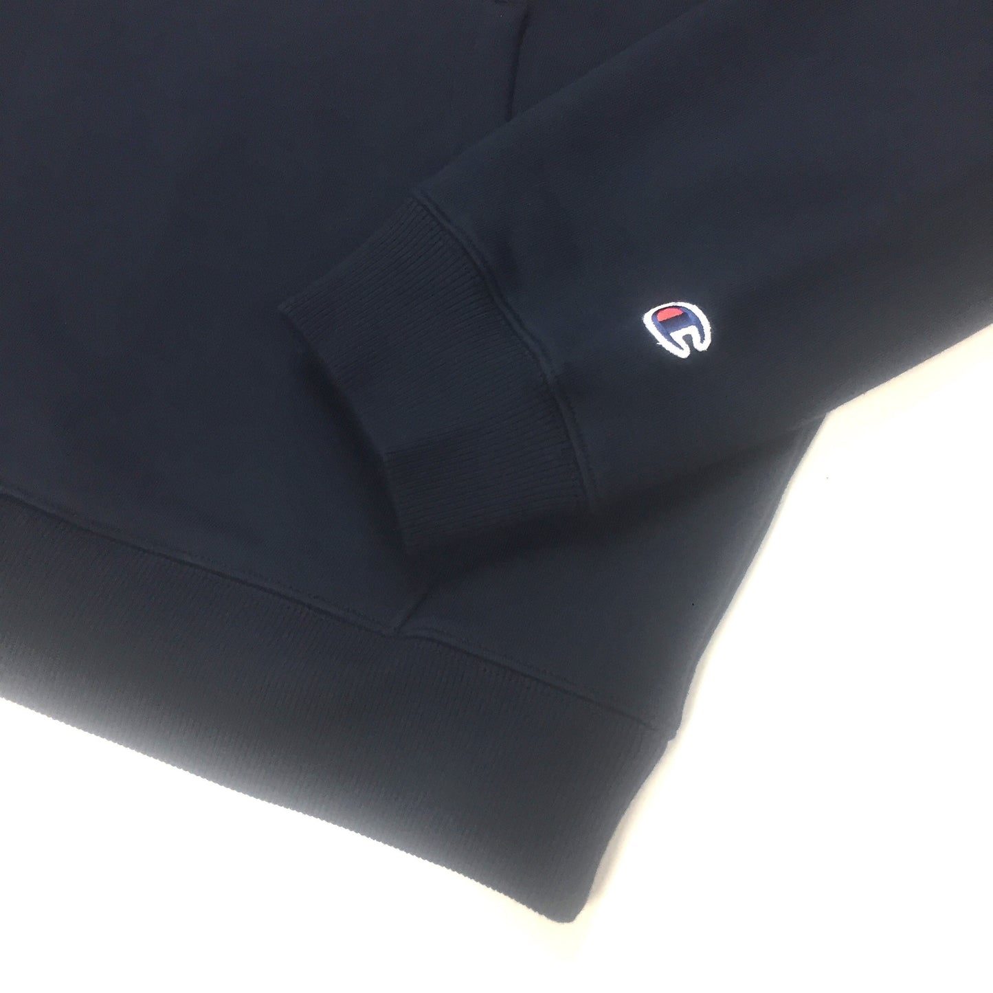 Supreme x Champion - Navy Satin Logo Hoodie