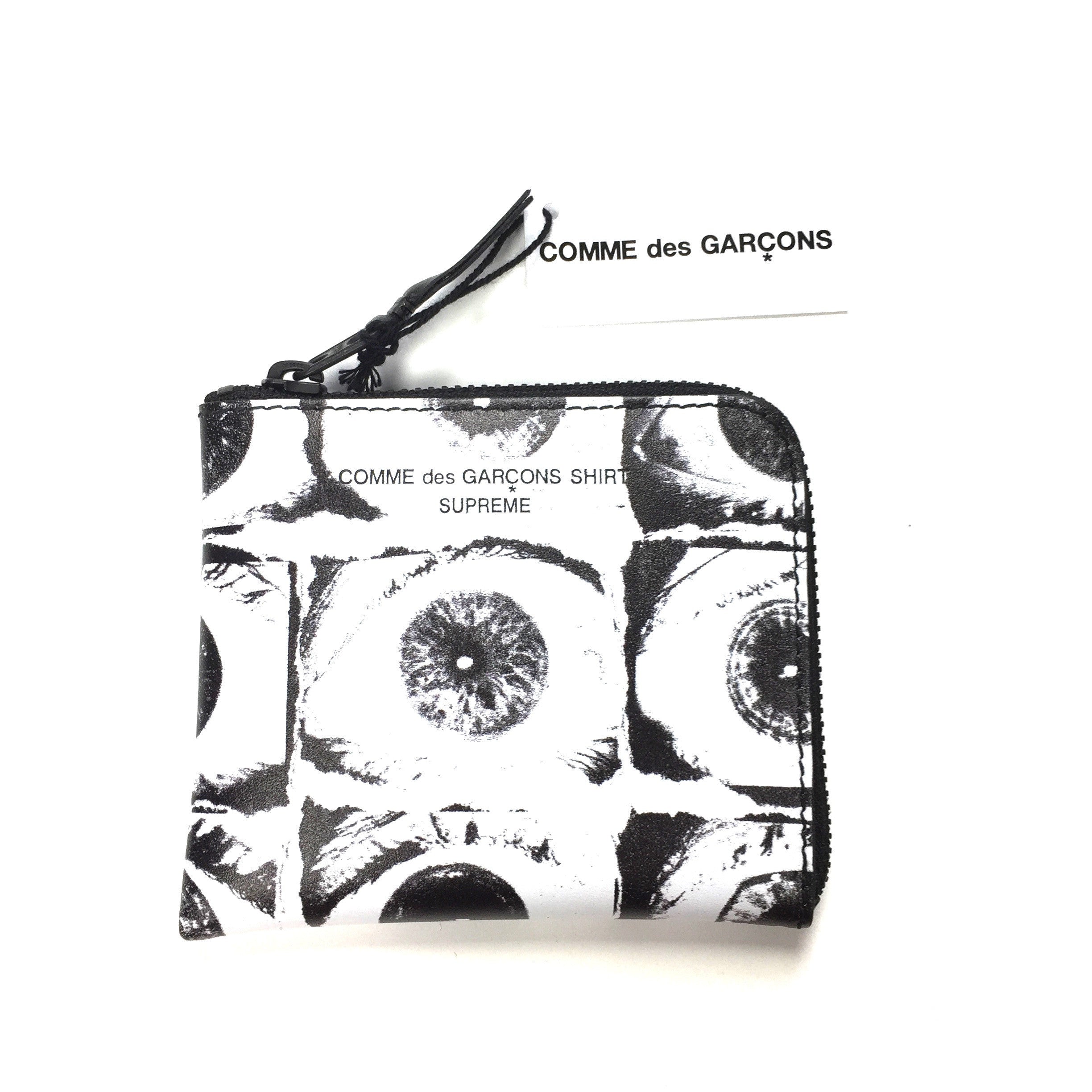 Supreme x Comme des Garcons SHIRT - White Eye Print Zipper Wallet