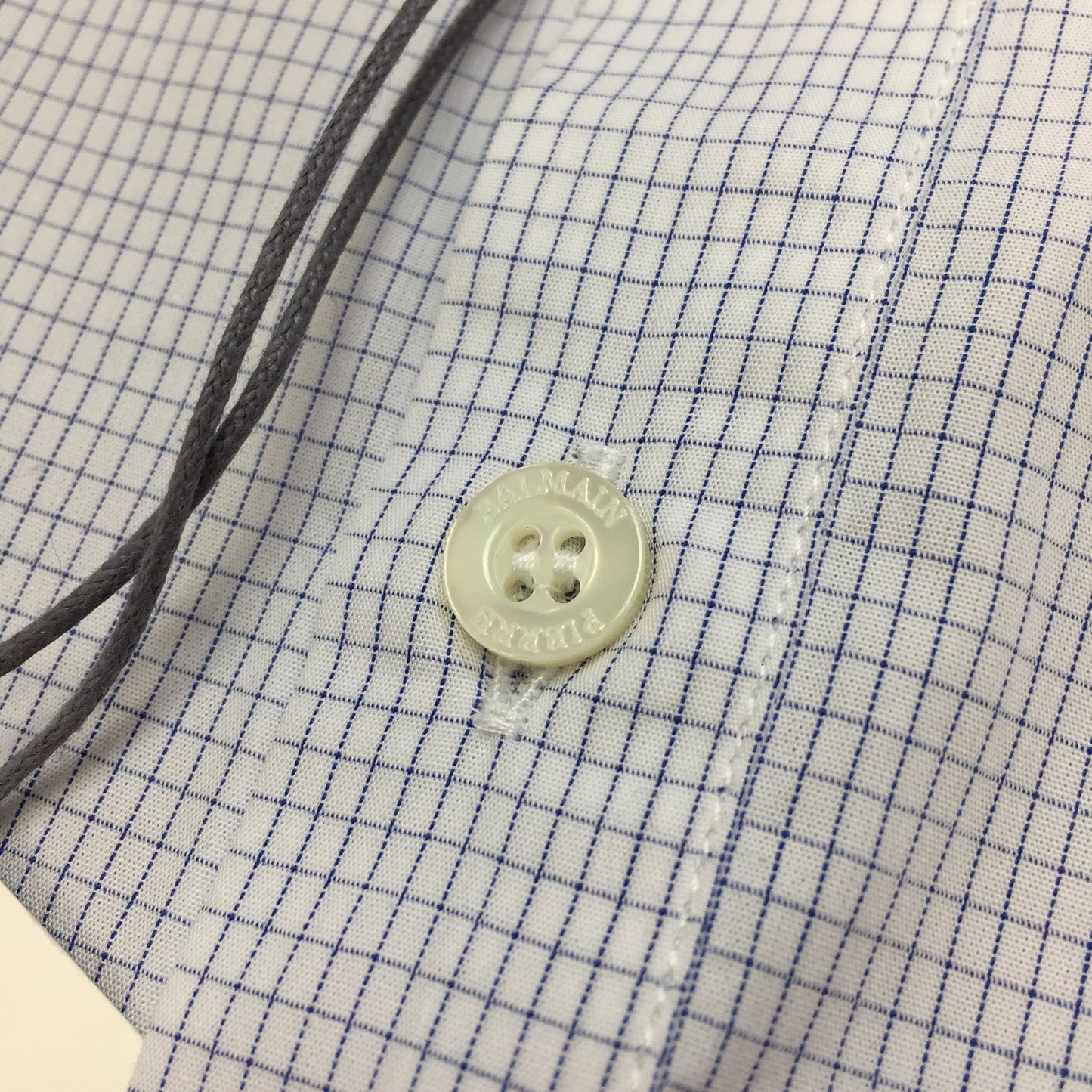Pierre Balmain - Micro Check Button Down Shirt
