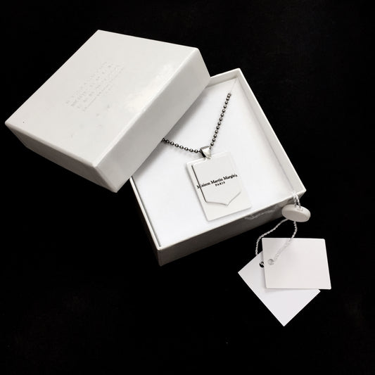Maison Margiela - Hinged Logo Tag Pendant Necklace