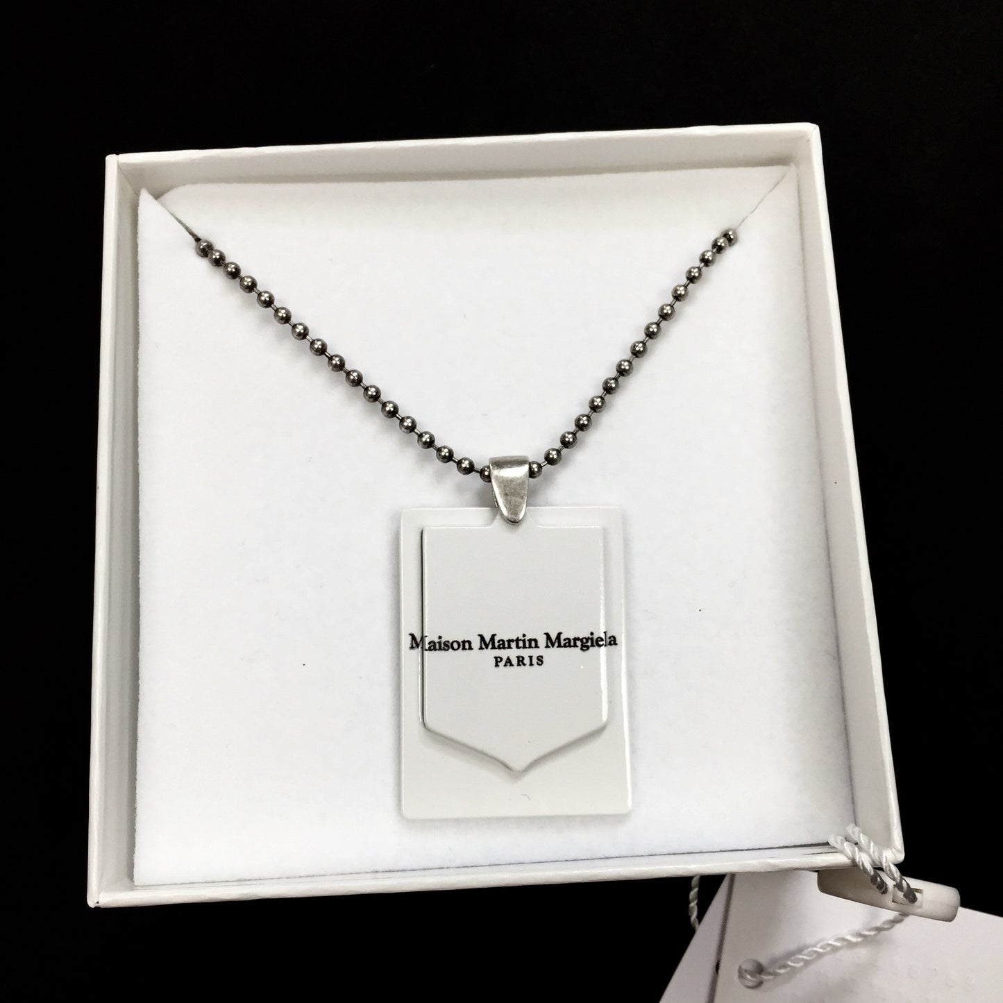 Maison Margiela - Hinged Logo Tag Pendant Necklace
