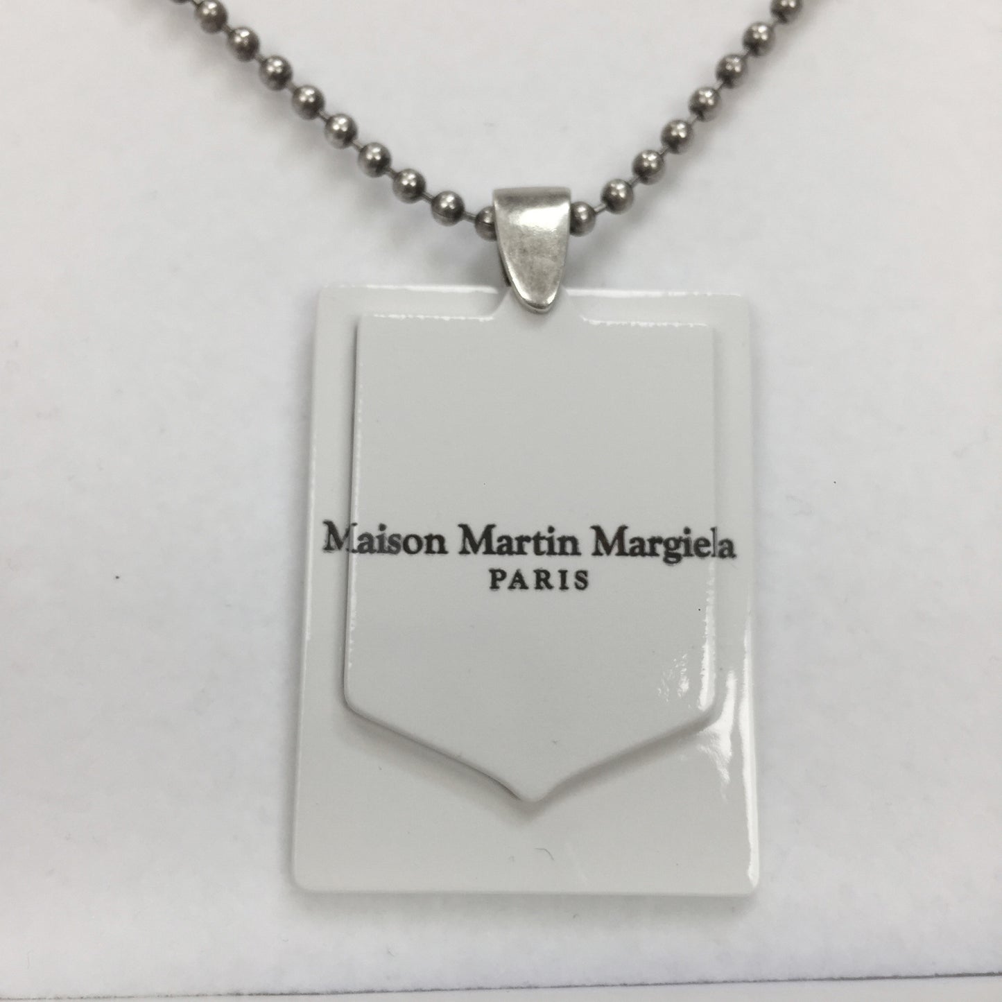 Maison Margiela - Hinged Logo Tag Pendant Necklace