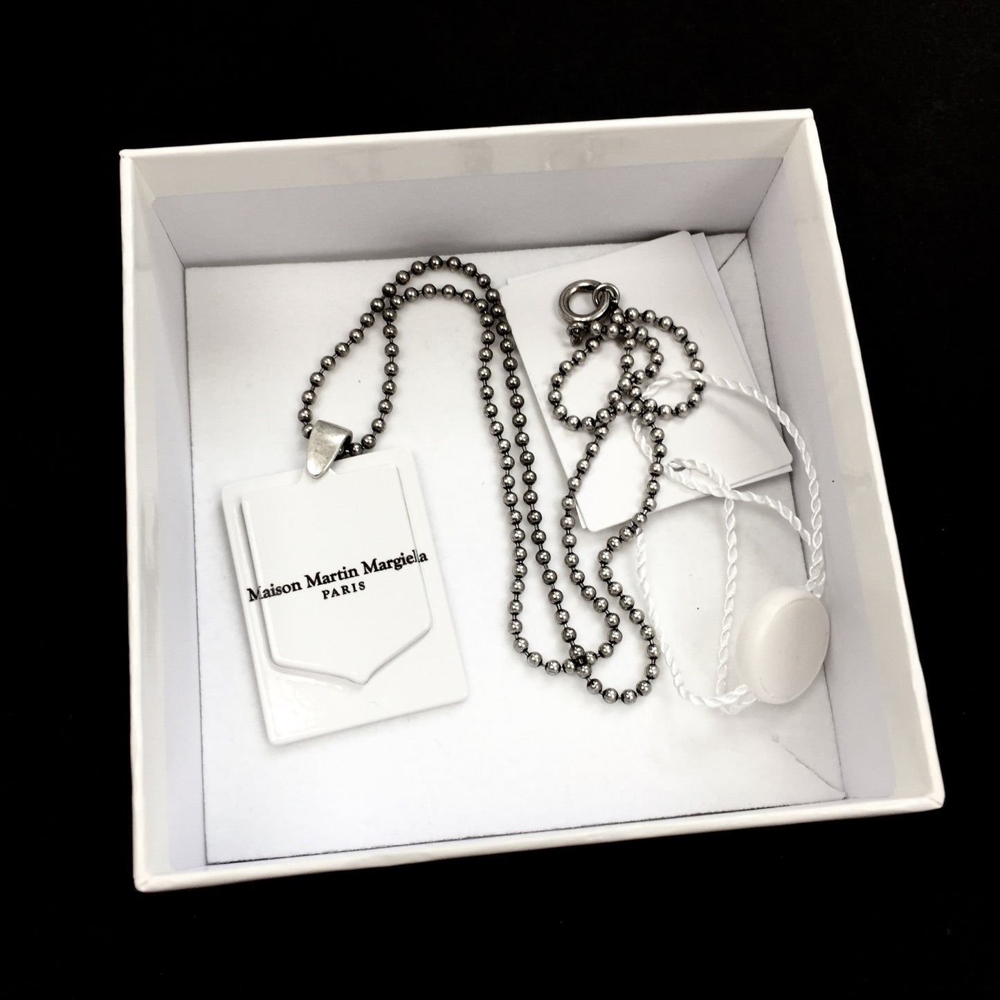 Maison Margiela - Hinged Logo Tag Pendant Necklace