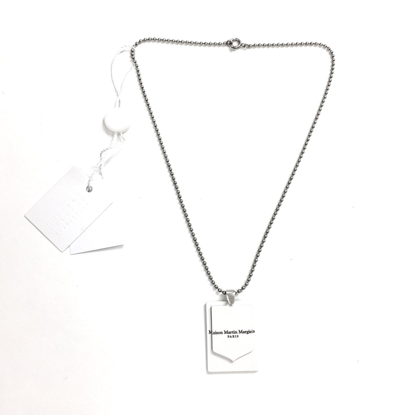 Maison Margiela - Hinged Logo Tag Pendant Necklace