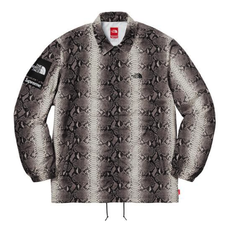 Supreme x The North Face - Snakeskin Print Coach's Jacket (Black)