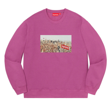 Supreme - Aerial Box Logo Crewneck Sweatshirt (Purple)