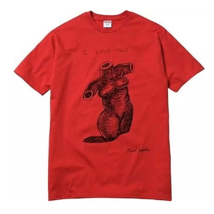 トップス supreme Daniel Johnston Love Tee Supreme x Daniel Johnston - Love T-Shirt (Red) – eluXive