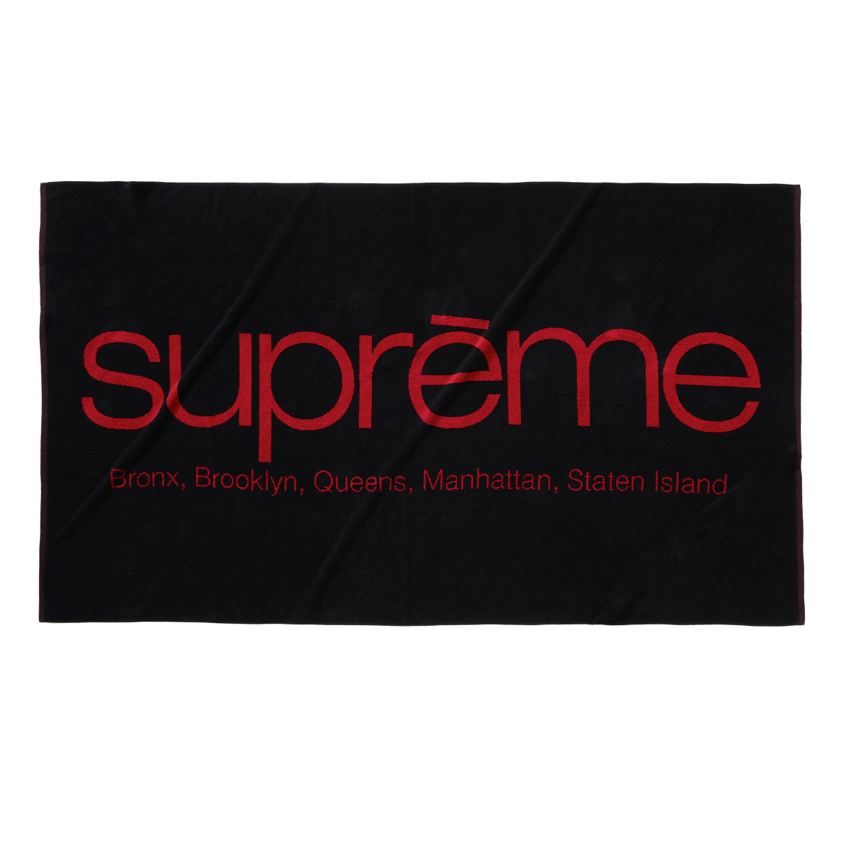 Supreme - Five Boroughs Logo Towel (Black)