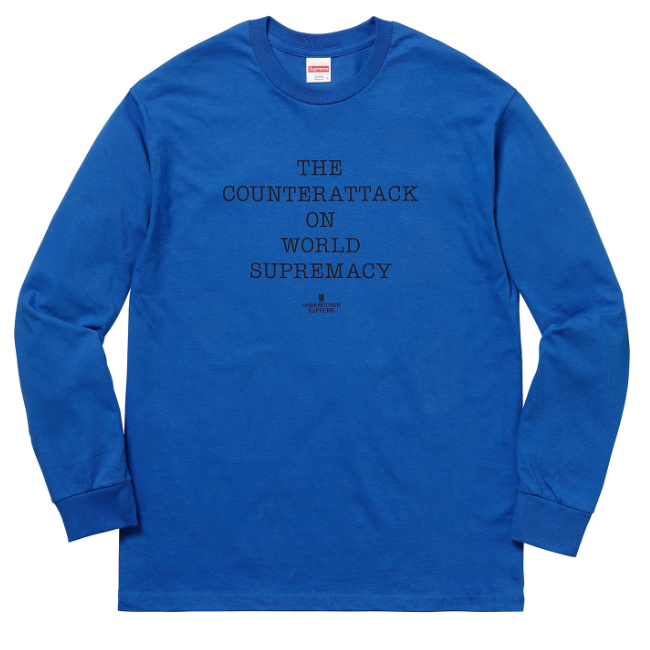 Supreme x Undercover x Public Enemy - Counterattack L/S T-Shirt (Blue)