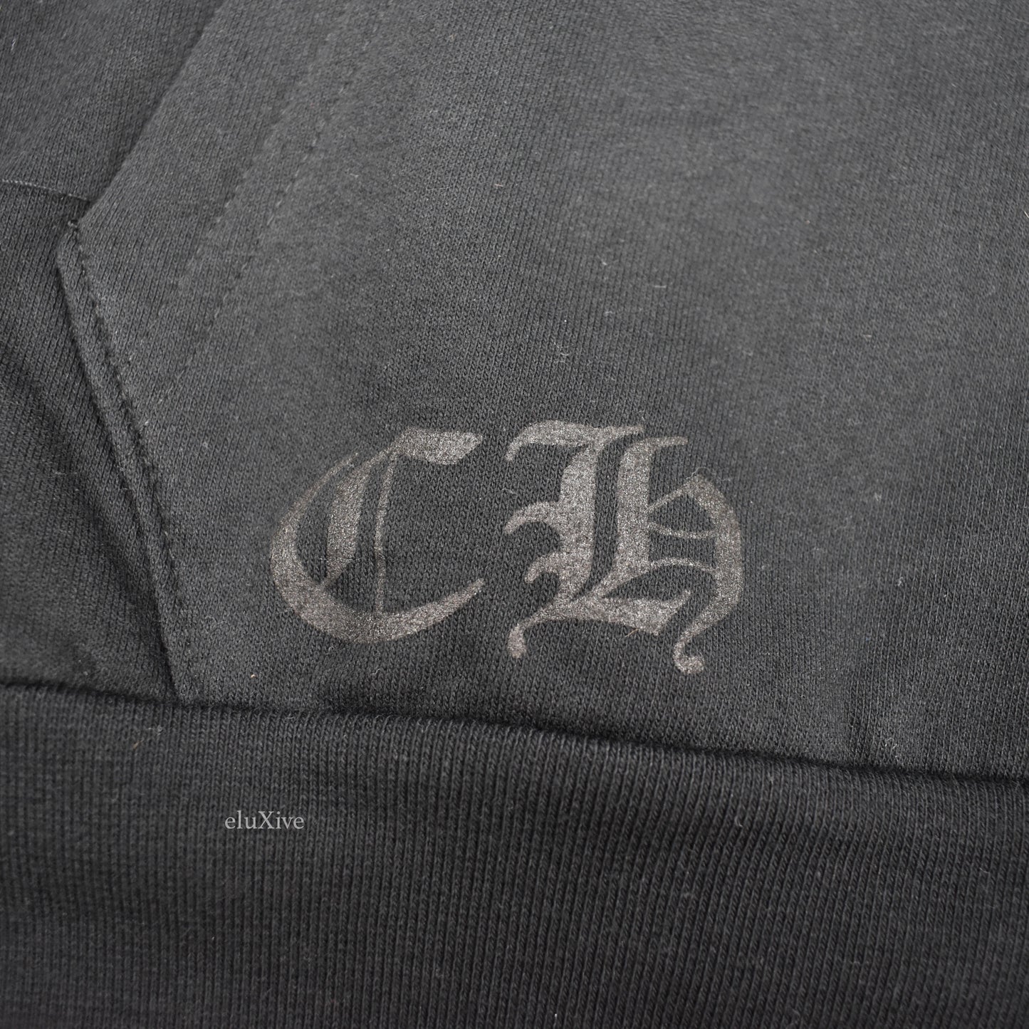 Chrome Hearts - Black Motif Logo Print Zip Hoodie