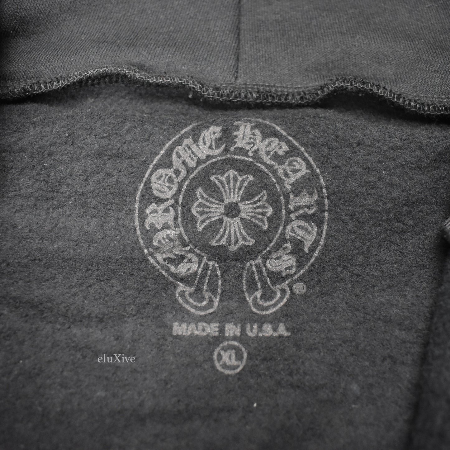 Chrome Hearts - Black Motif Logo Print Zip Hoodie