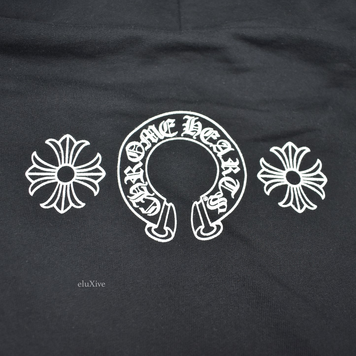 Chrome Hearts - Black Motif Logo Print Zip Hoodie