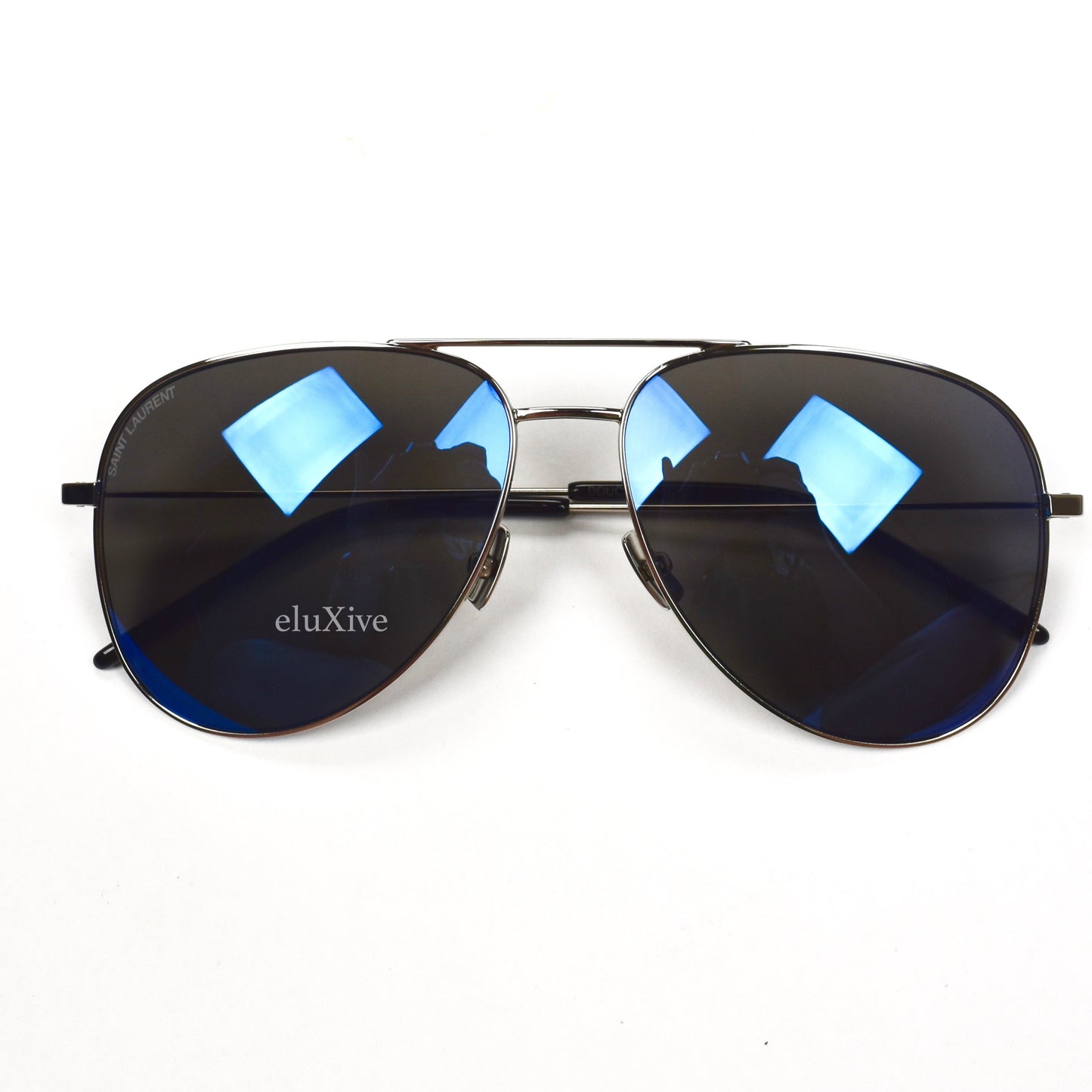 Saint Laurent - Blue Lens Classic SL 11 Aviator Sunglasses