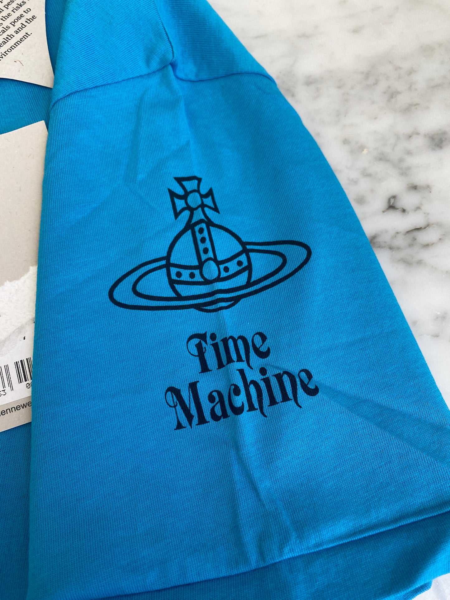 Vivienne Westwood - Blue Time Machine Clock Logo T-Shirt