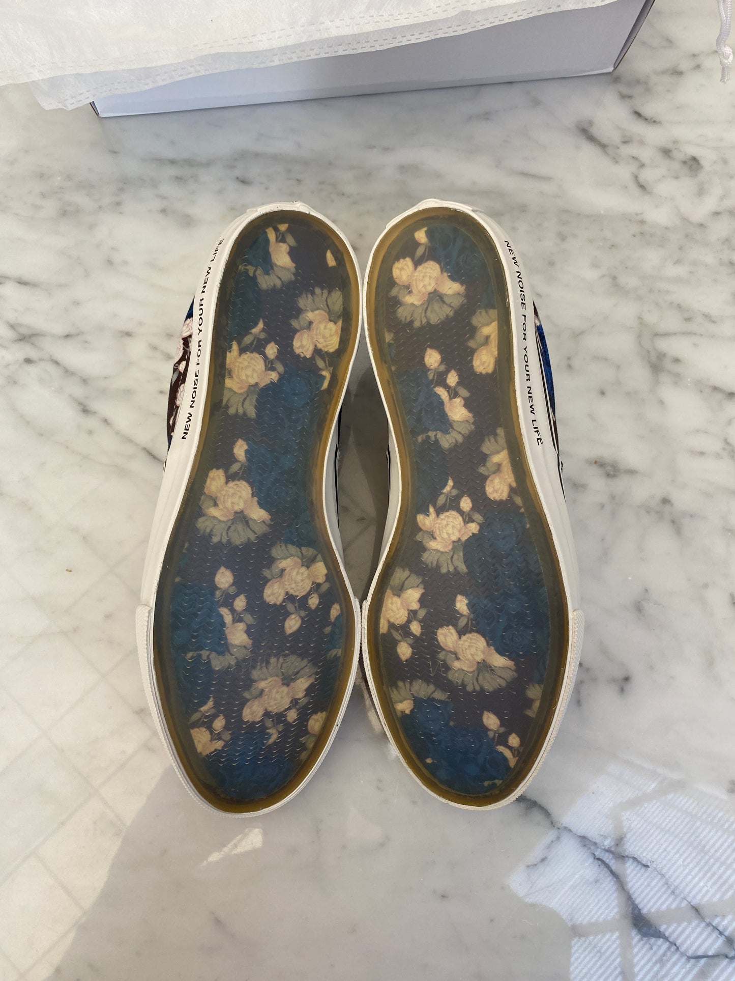 Undercover - Floral Print 'Vans' Canvas Sneakers