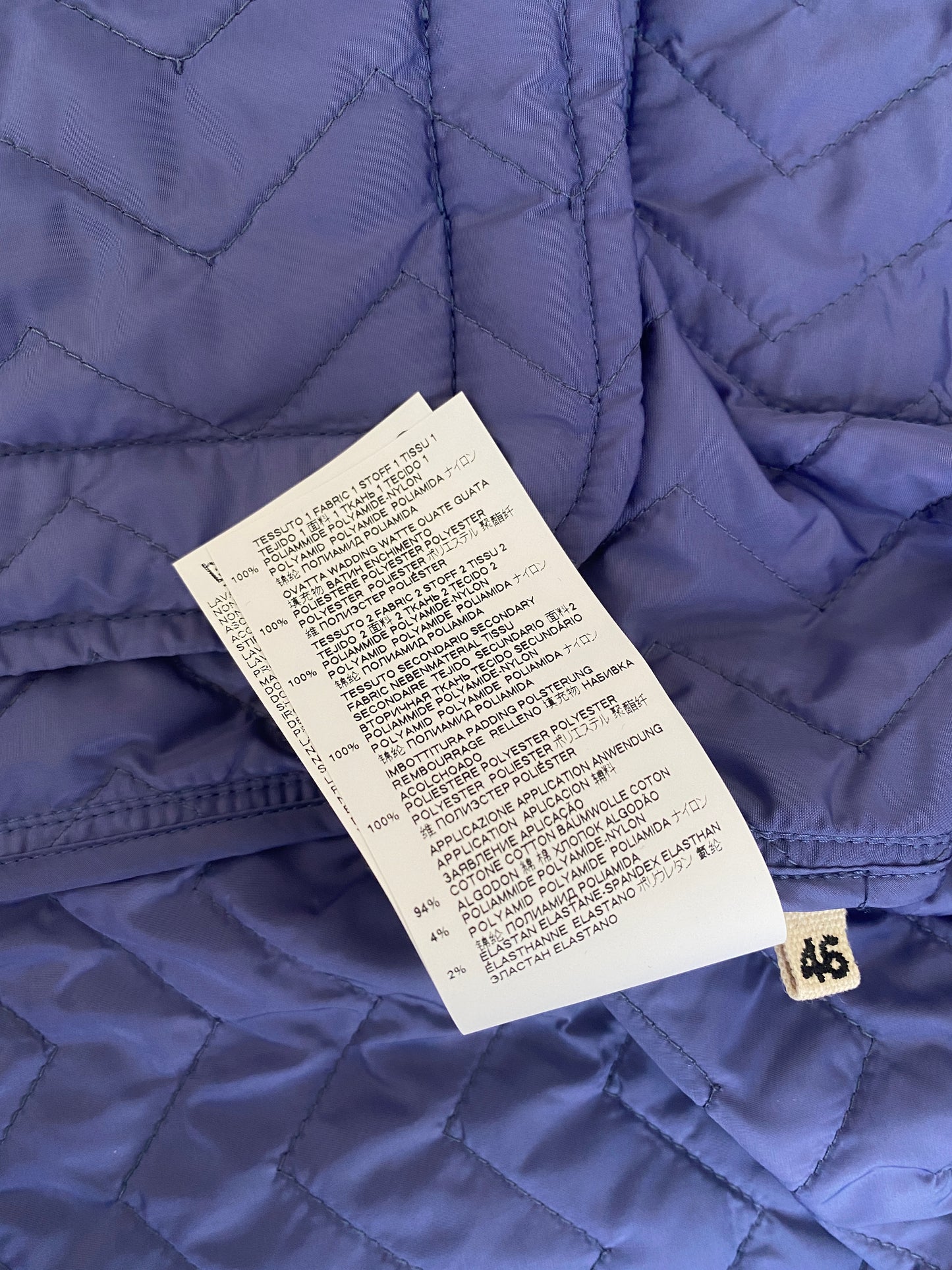Marni - Blue Moving Blanket Quilted Bomber Jacket