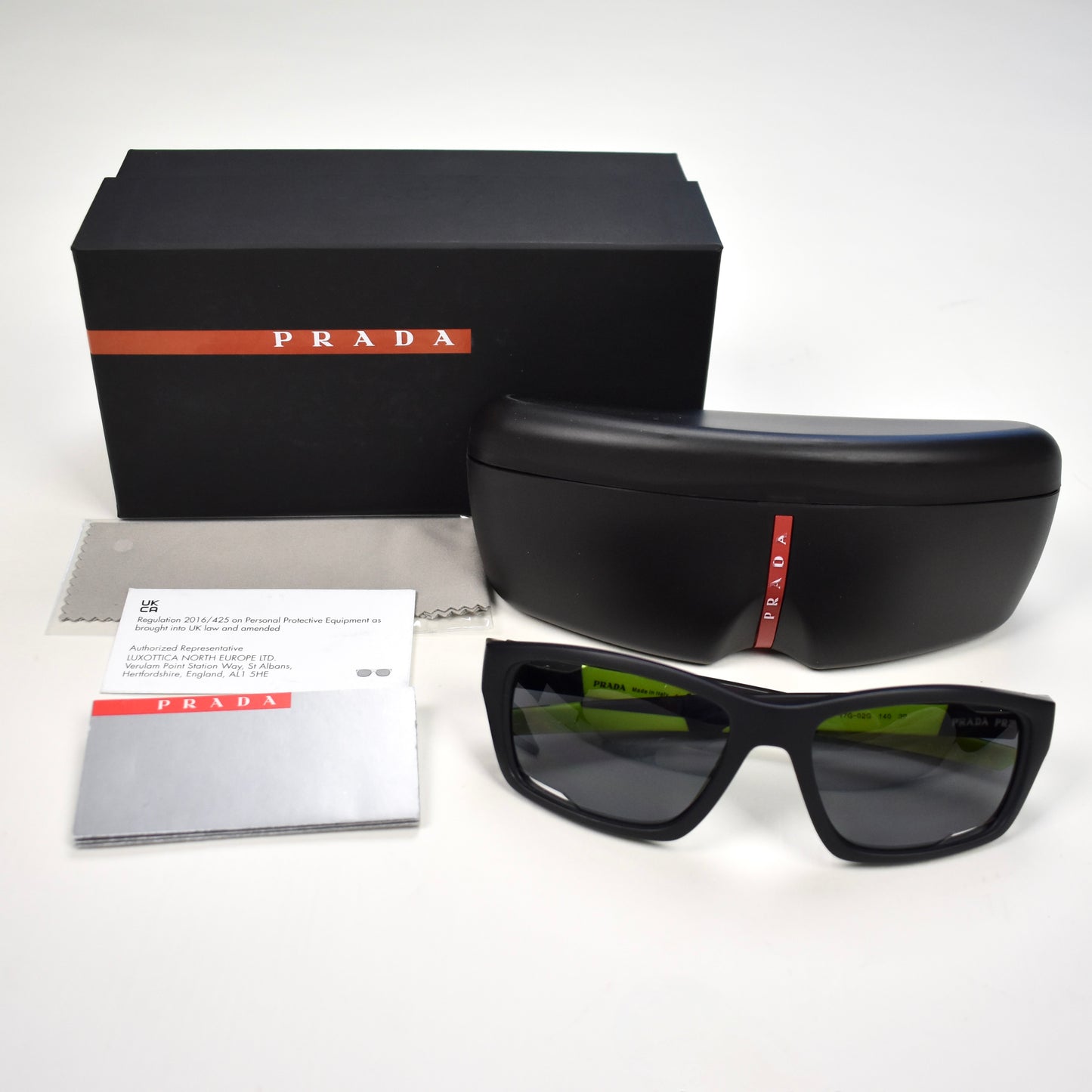 Prada - PS 04YS Sport Sunglasses (Matte Black/Neon)