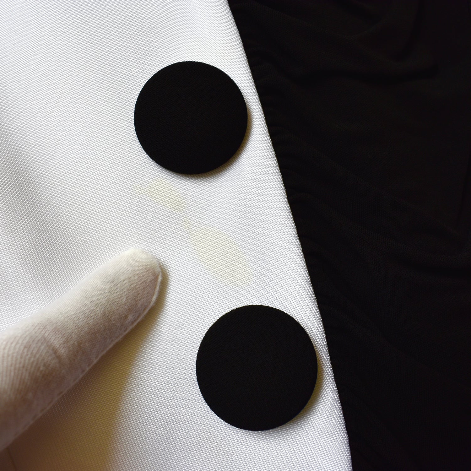 balmain white and black viscose off the shoulder dress Balmain
