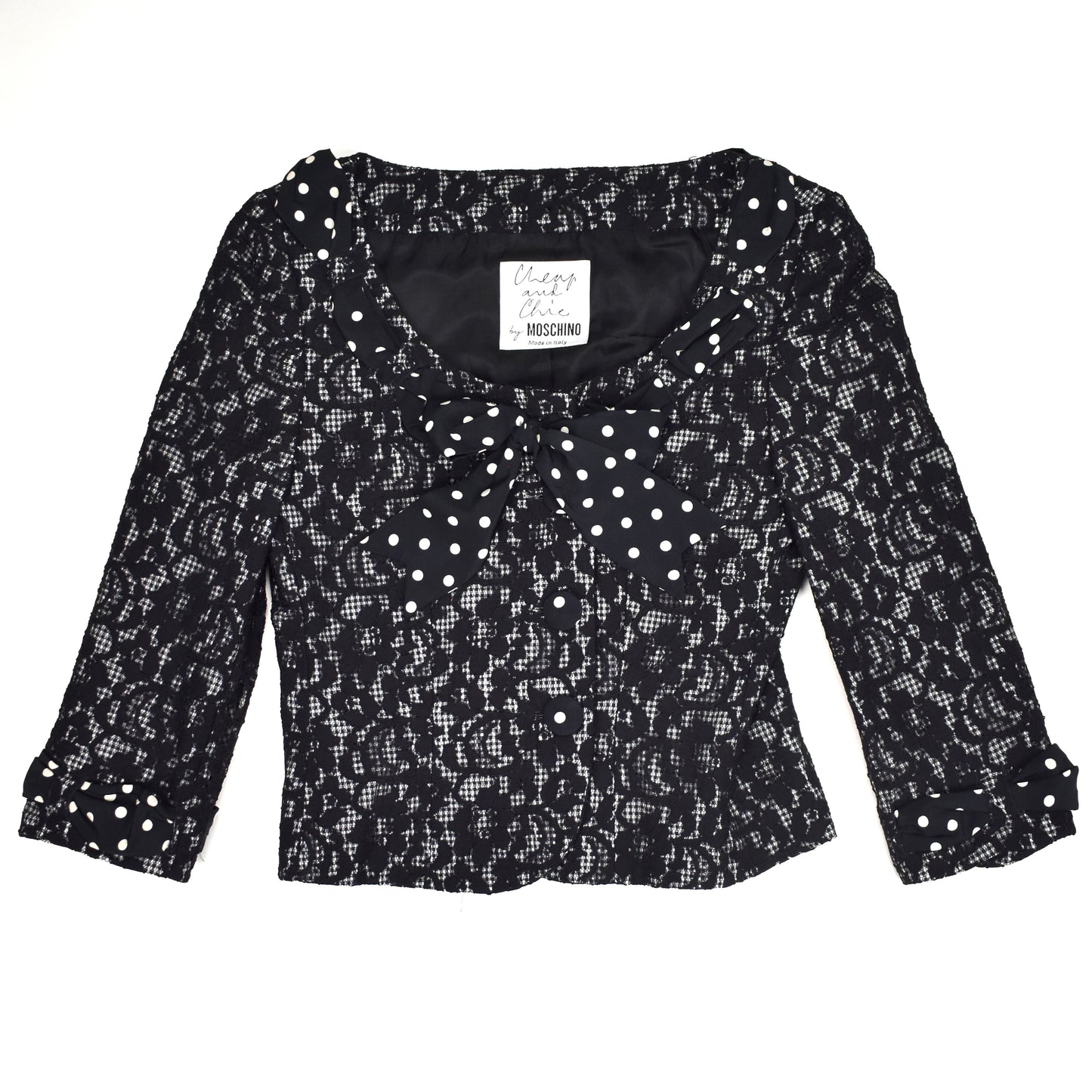 Moschino Cheap and Chic - Vintage Lace Overlay Blazer