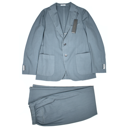 Boglioli - Slate Gray 100% Wool K Travel Suit
