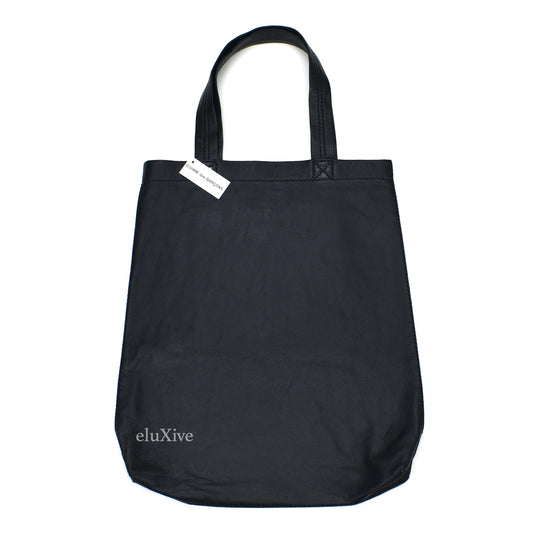 Comme des Garcons - Black Leather Tote Bag