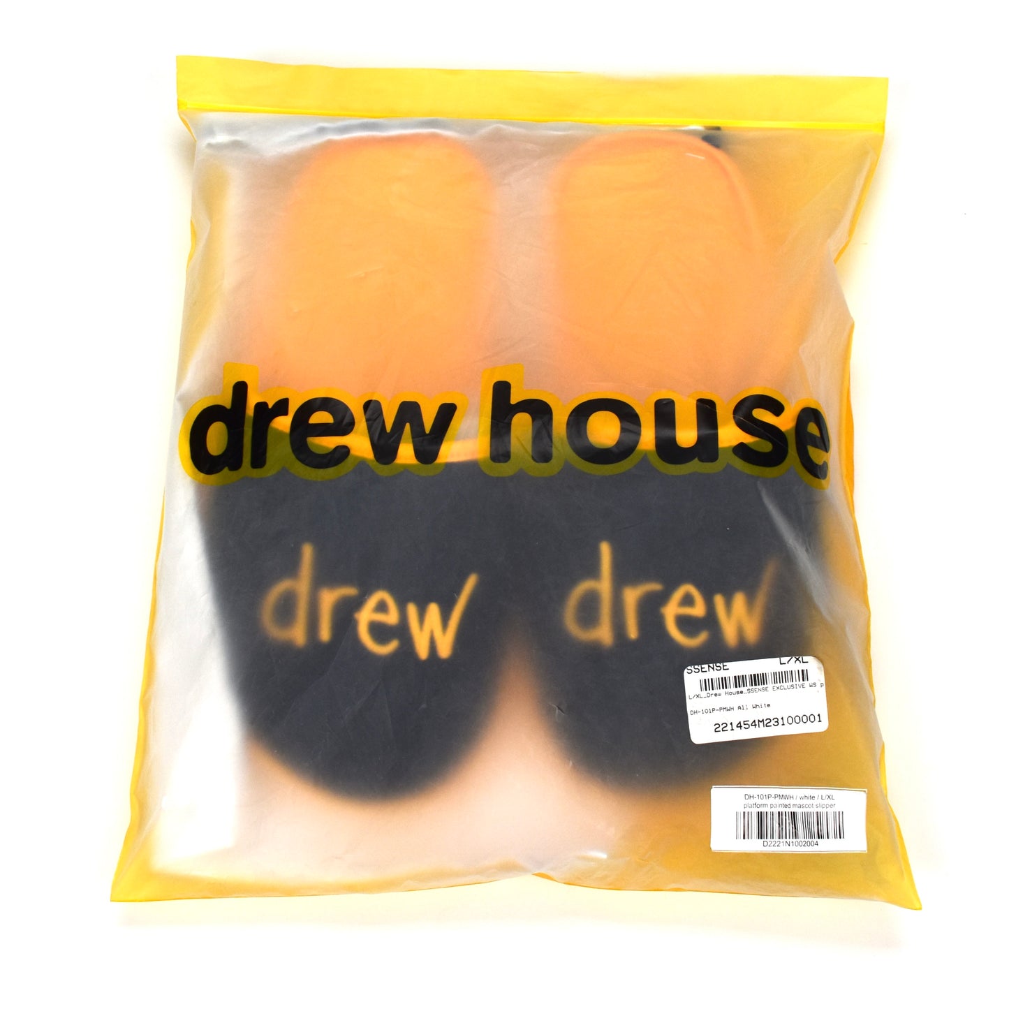 Drew House - Black/Yellow Mascot Logo Slippers