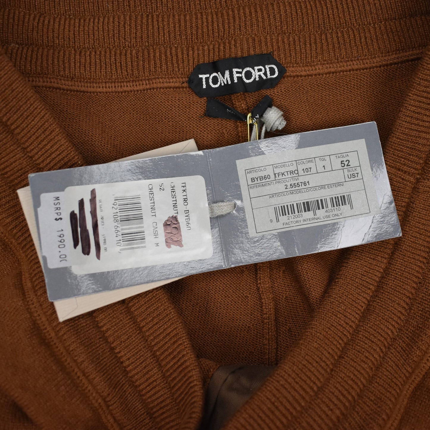 Tom Ford - Brown Cashmere / Wool Knit Sweatpants