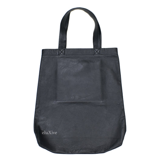 Comme des Garcons - Black Leather Tote Bag
