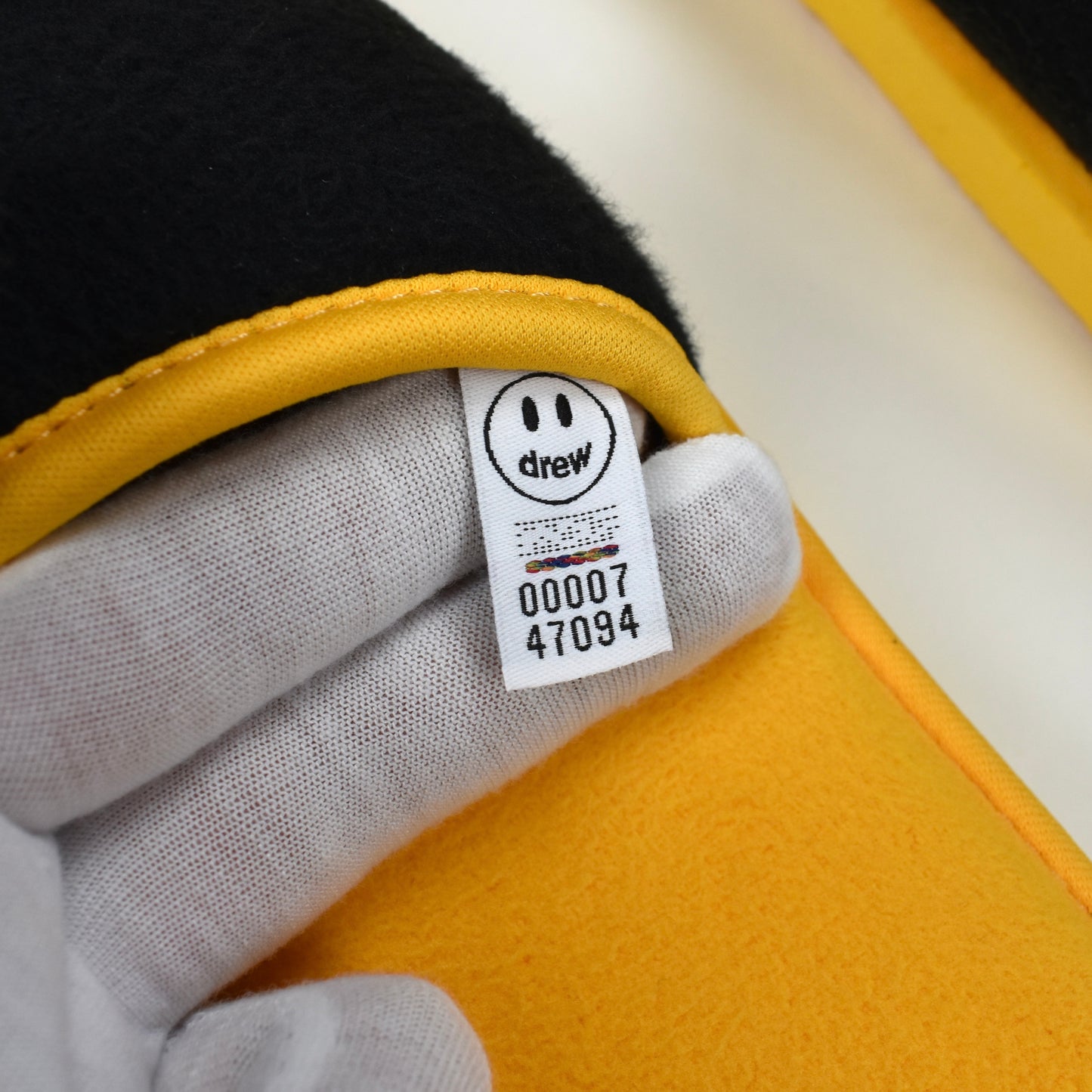 Drew House - Black/Yellow Mascot Logo Slippers