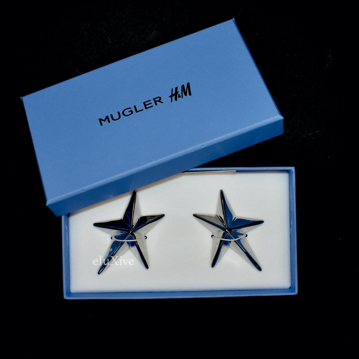 Mugler x H&M - Silver Star Earrings (Large)