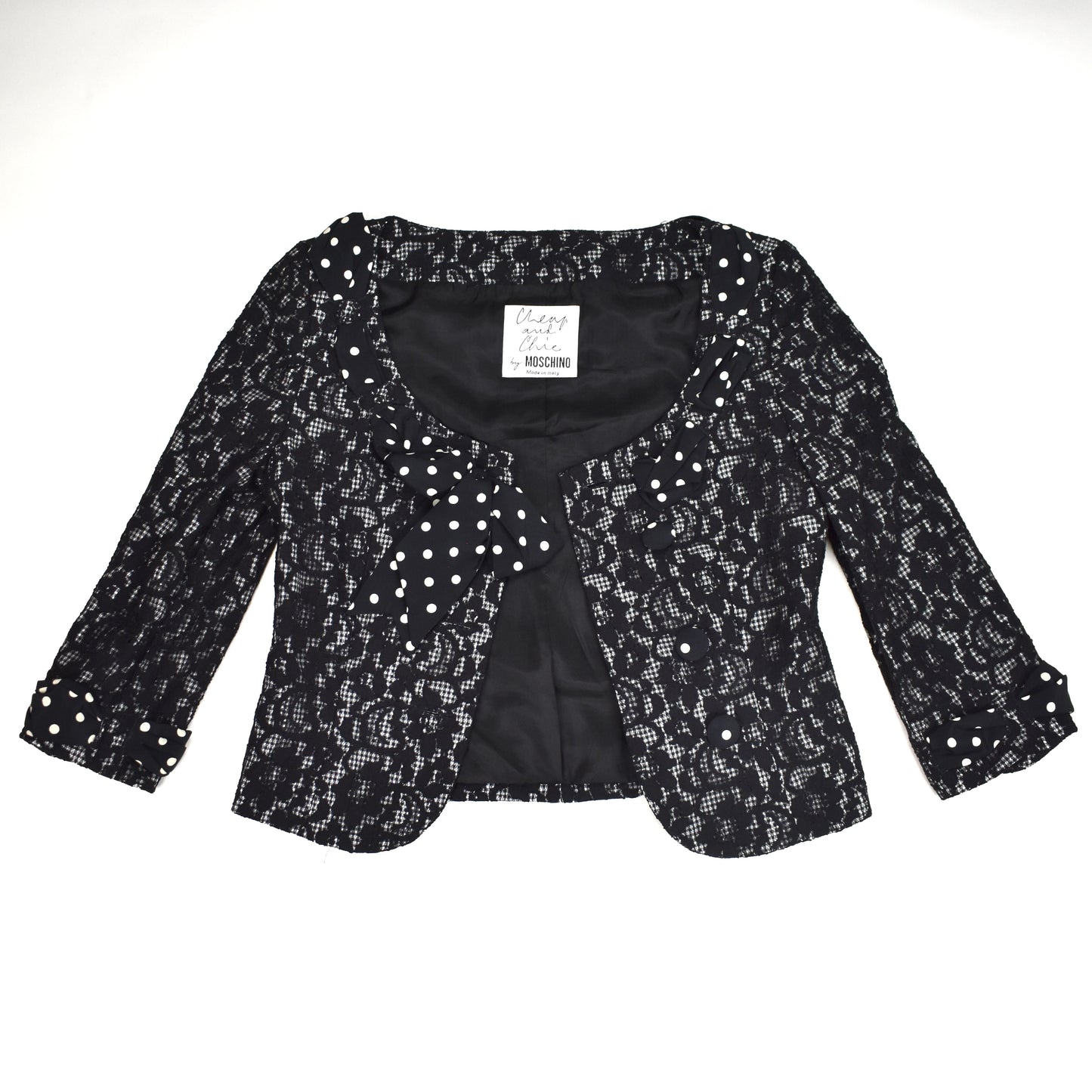 Moschino Cheap and Chic - Vintage Lace Overlay Blazer