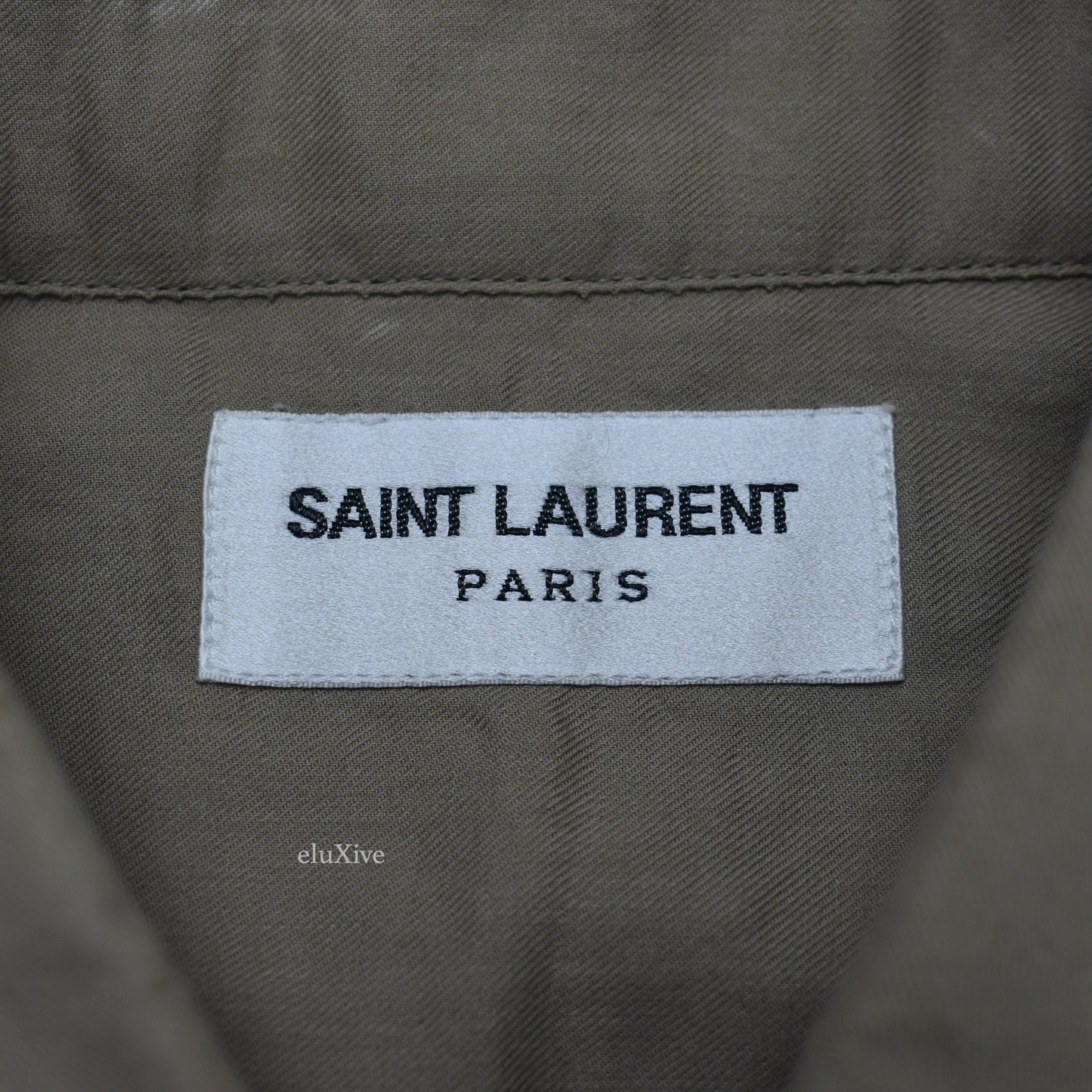 Saint Laurent - Beige Military Twill Button Down Shirt