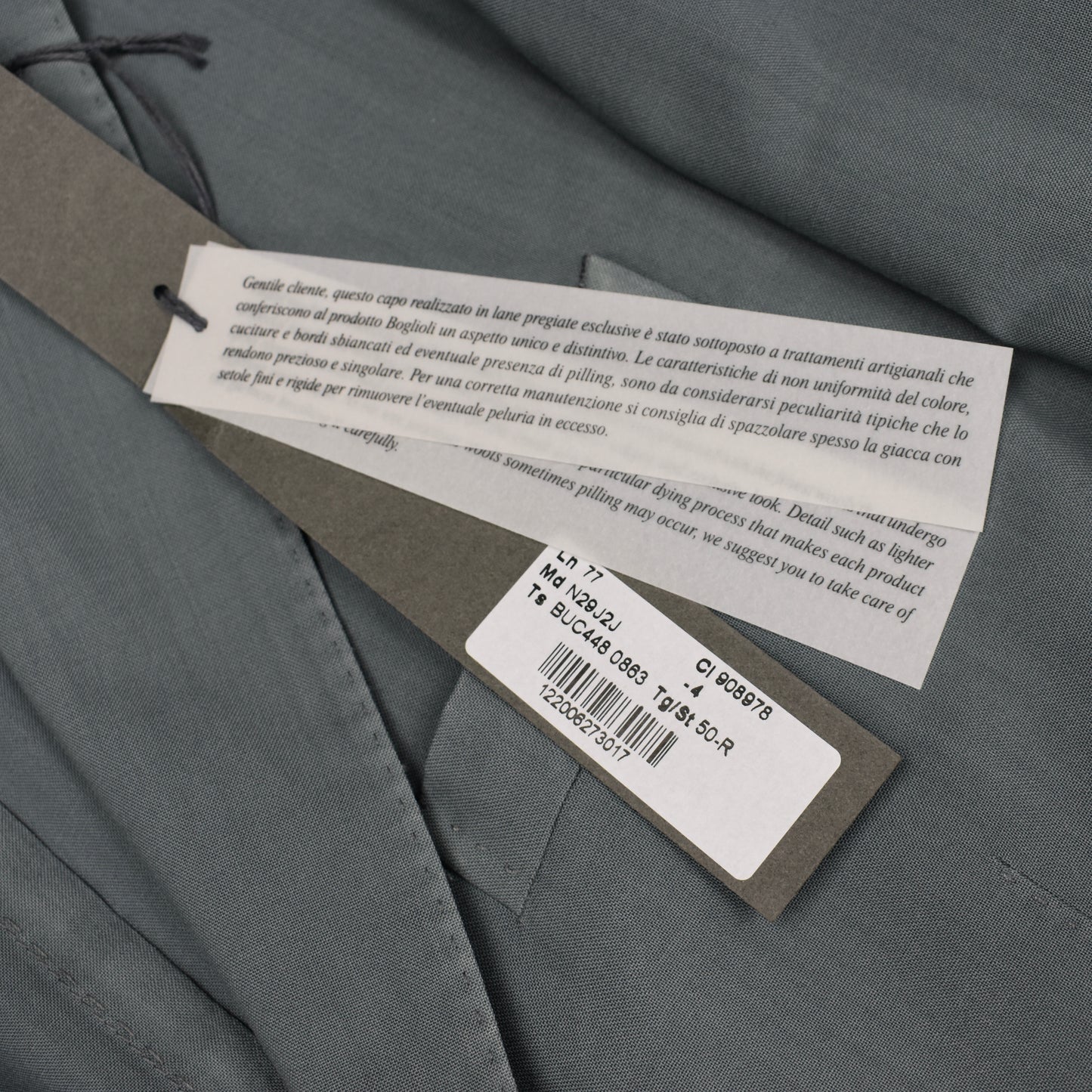 Boglioli - Slate Gray 100% Wool K Travel Suit