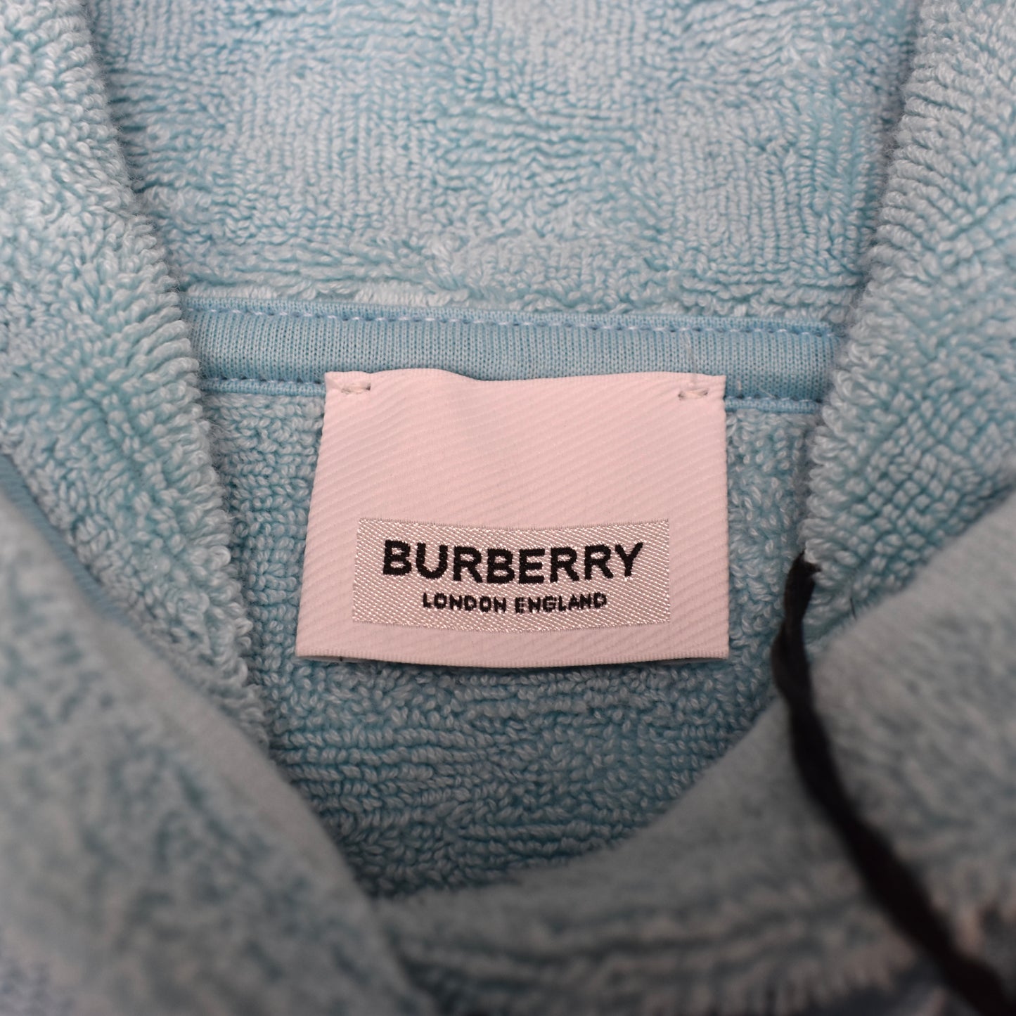 Burberry - Blue Mega Check Terry Hoodie Vest