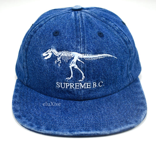 Supreme - B.C. Dinosaur Logo Denim Hat (FW18)
