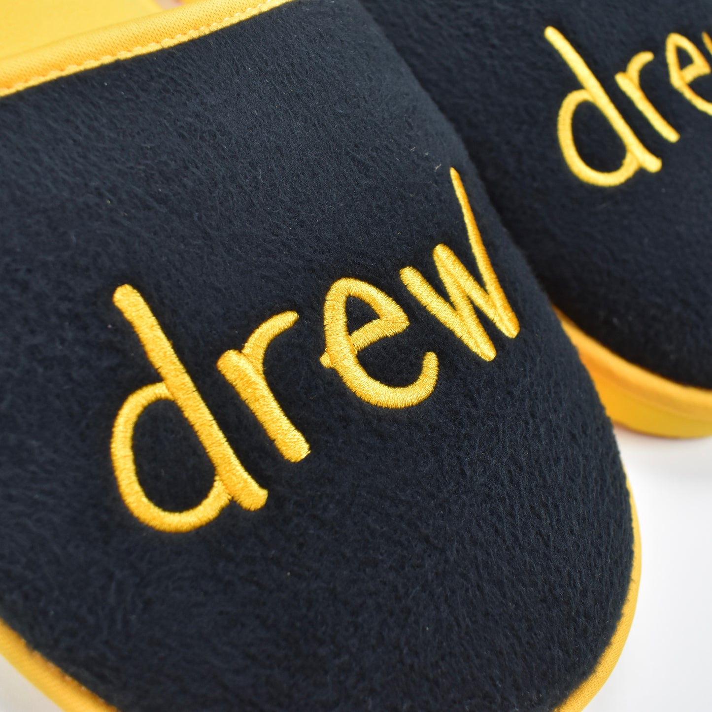 Drew House - Black/Yellow Mascot Logo Slippers