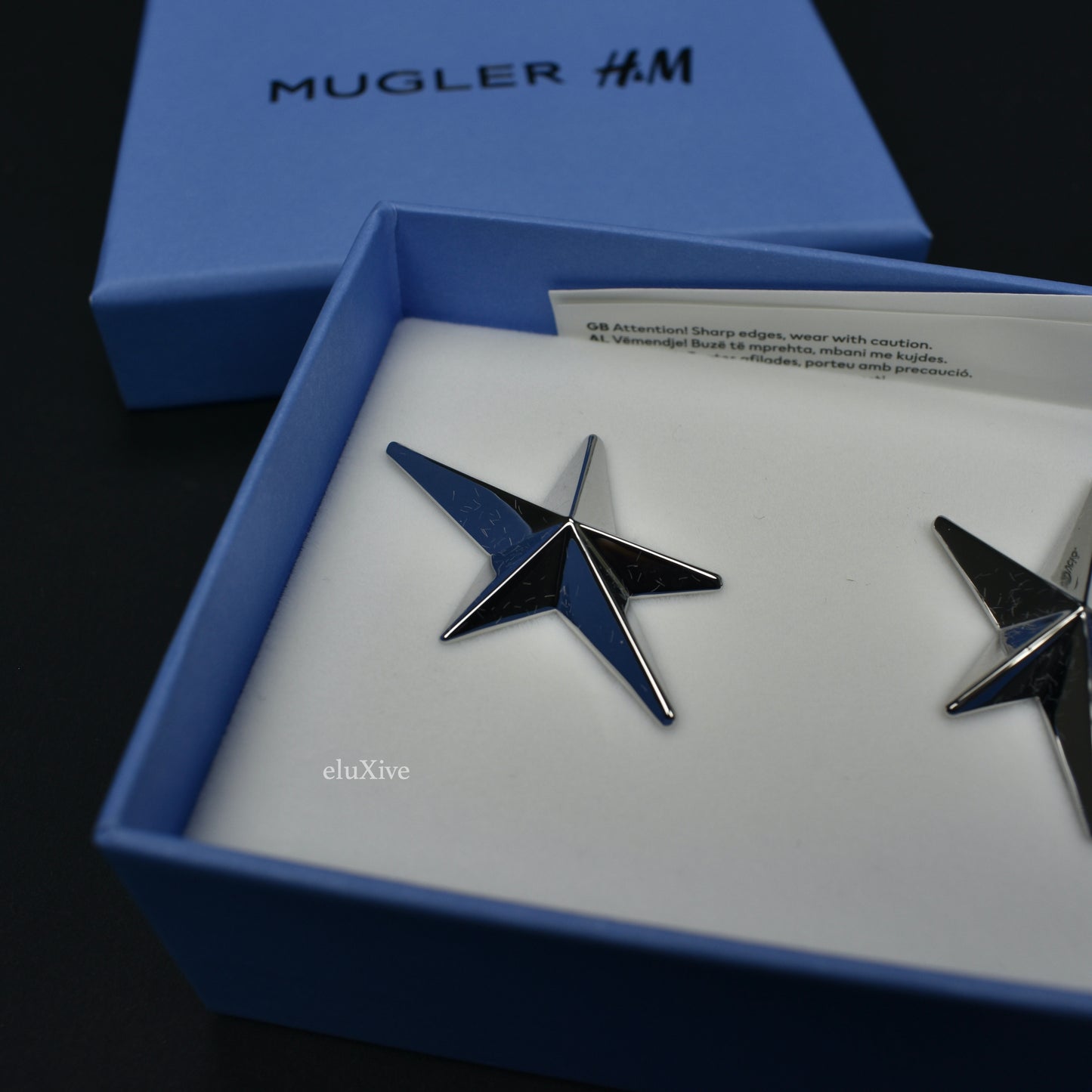 Mugler x H&M - Silver Star Earrings (Clip On)