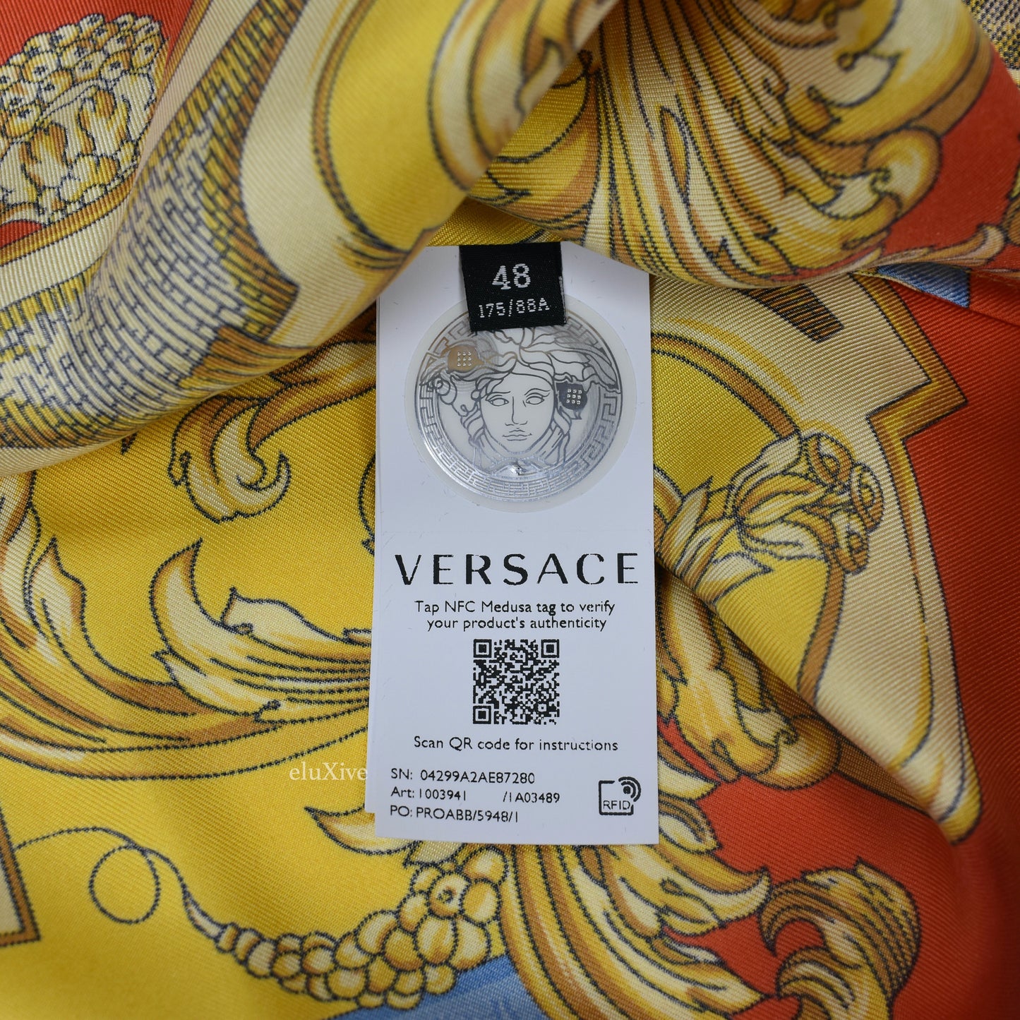 Versace - Barocco Print Silk Shirt