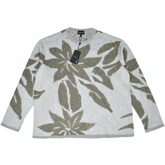 Giorgio Armani - Floral Knit Viscose/Silk/Cashmere Sweater