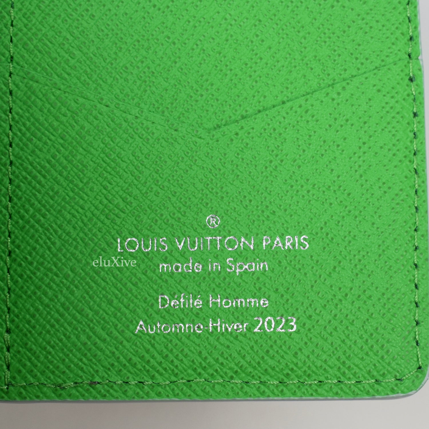 Louis Vuitton Pocket Organizer Monogram Green pour hommes