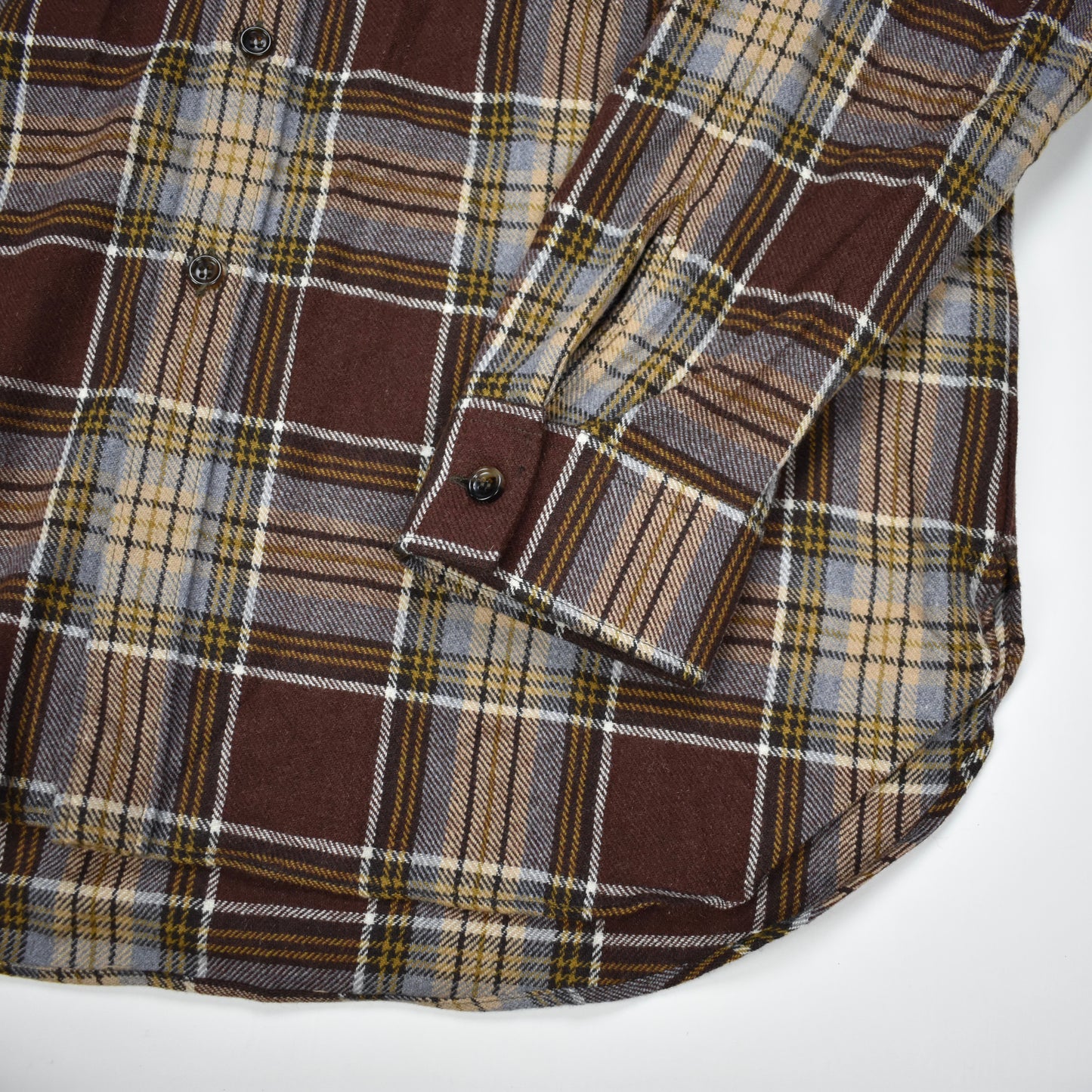 Gucci - Brown / Blue Plaid Wool Oversized Flannel Shirt