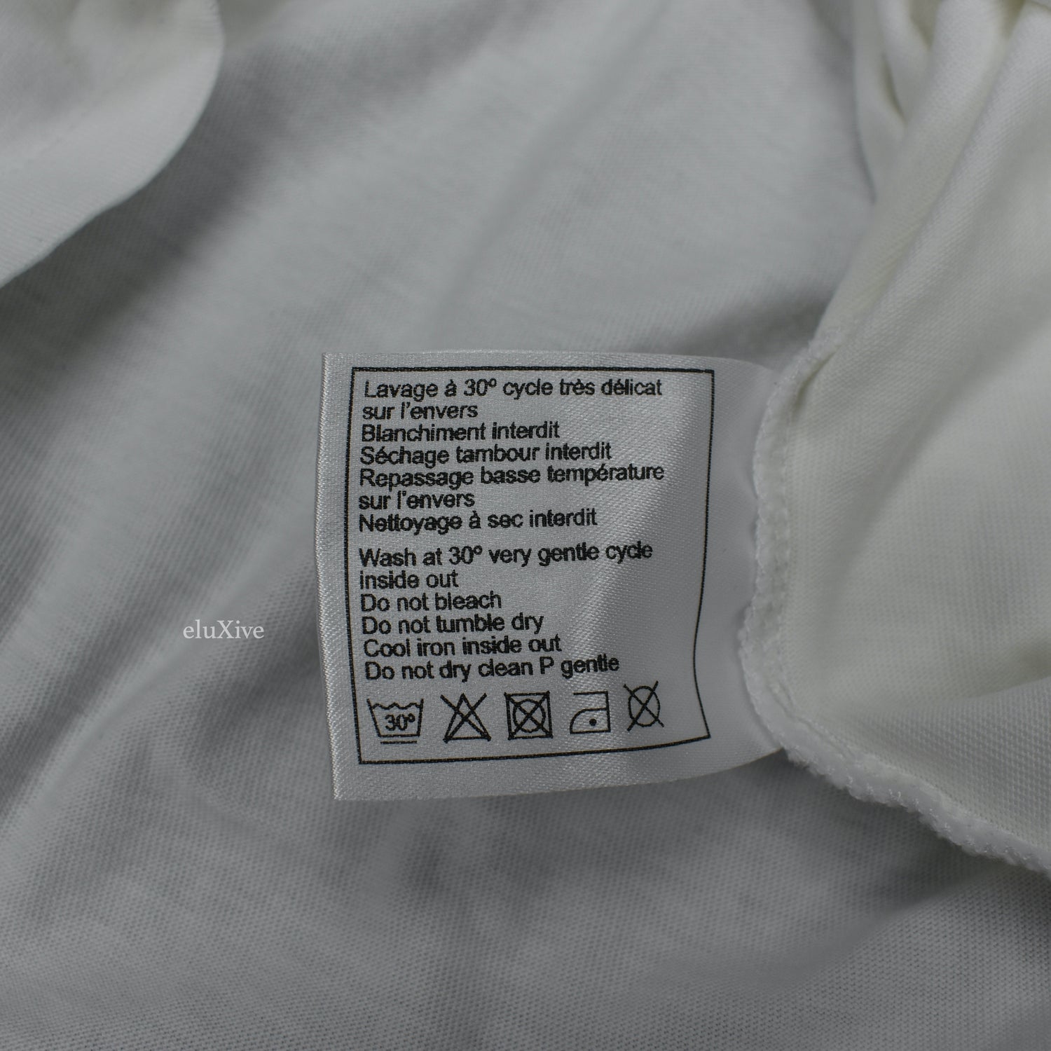 Chanel - White Velvet Logo L/S Crewneck Uniform T-Shirt – eluXive