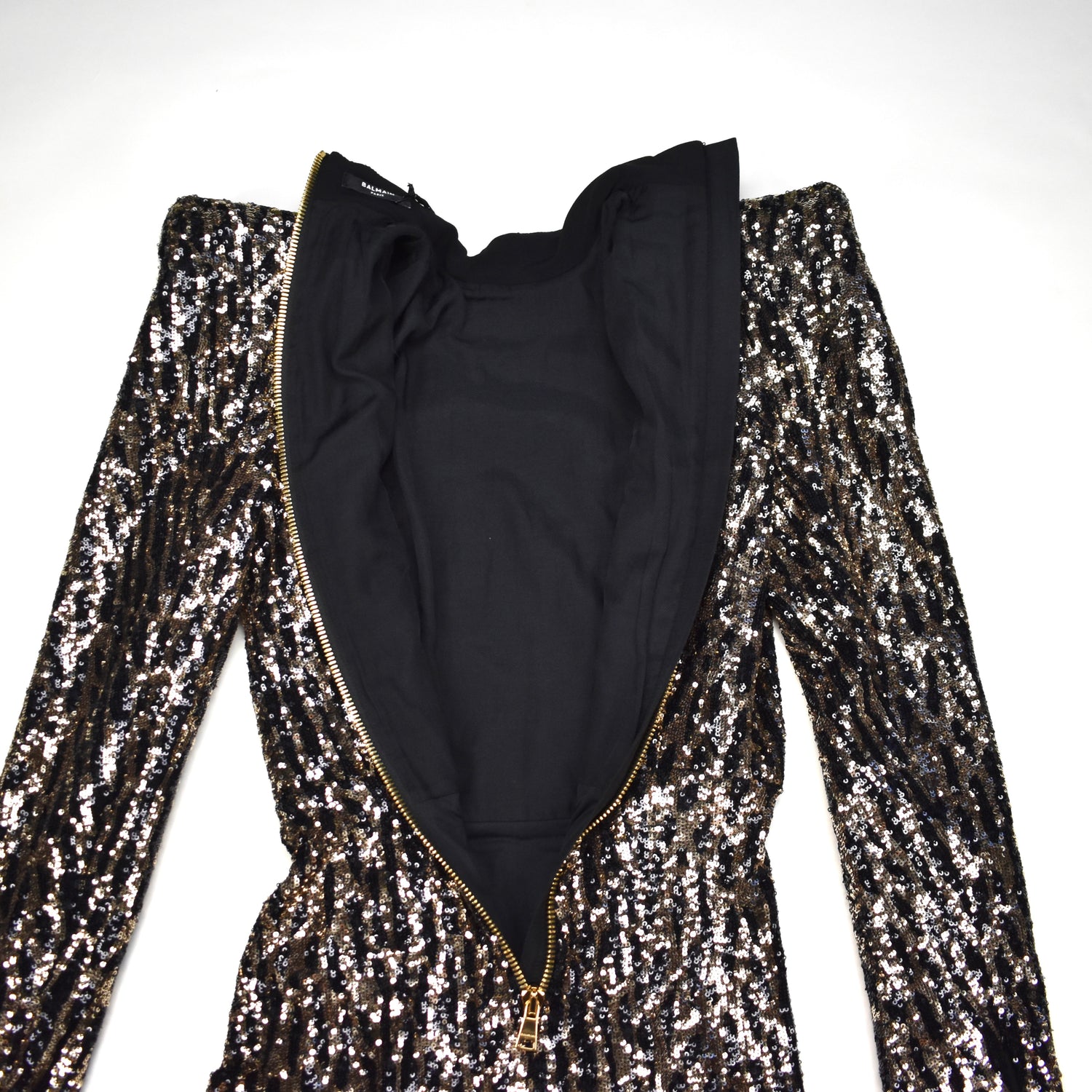 balmain sequin blazer dress BALMAIN Sequin Blazer Dress SZ 16 (Fits XS - S) - NWT