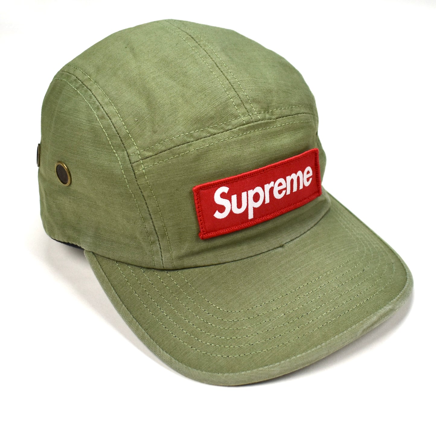 Supreme - Mlitary Box Logo Hat w/ Pin (Olive)