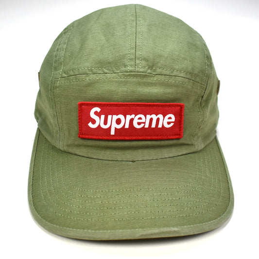 Supreme - Mlitary Box Logo Hat w/ Pin (Olive)