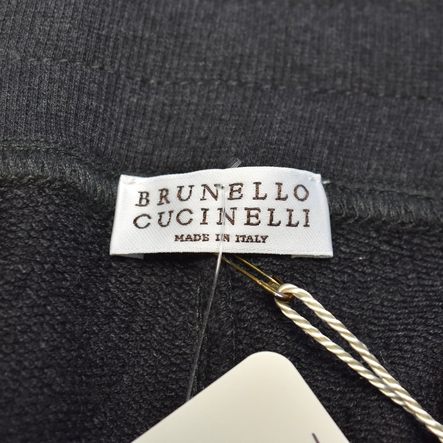 Brunello Cucinelli - Charcoal Gray Cotton Sweatpants