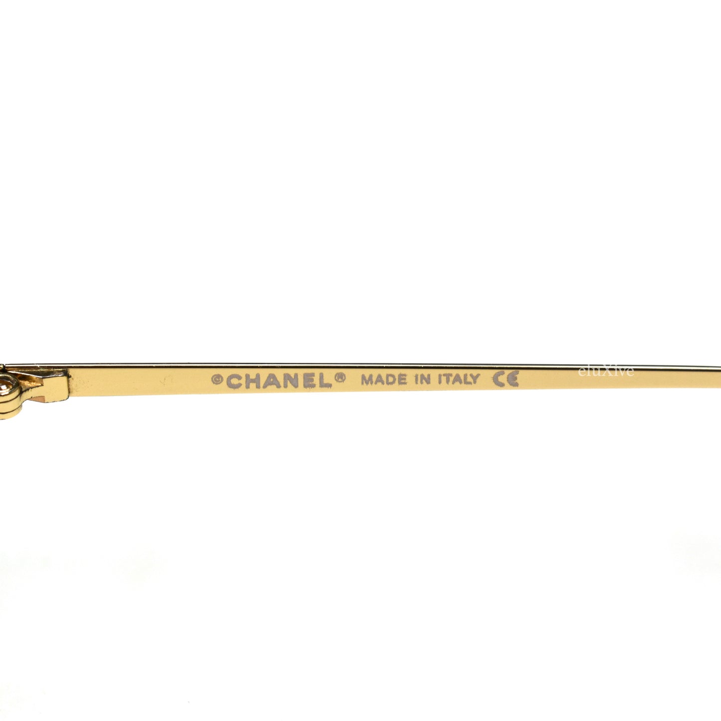 Chanel - Vintage 4017-D Crystal Logo Rimless Sunglasses