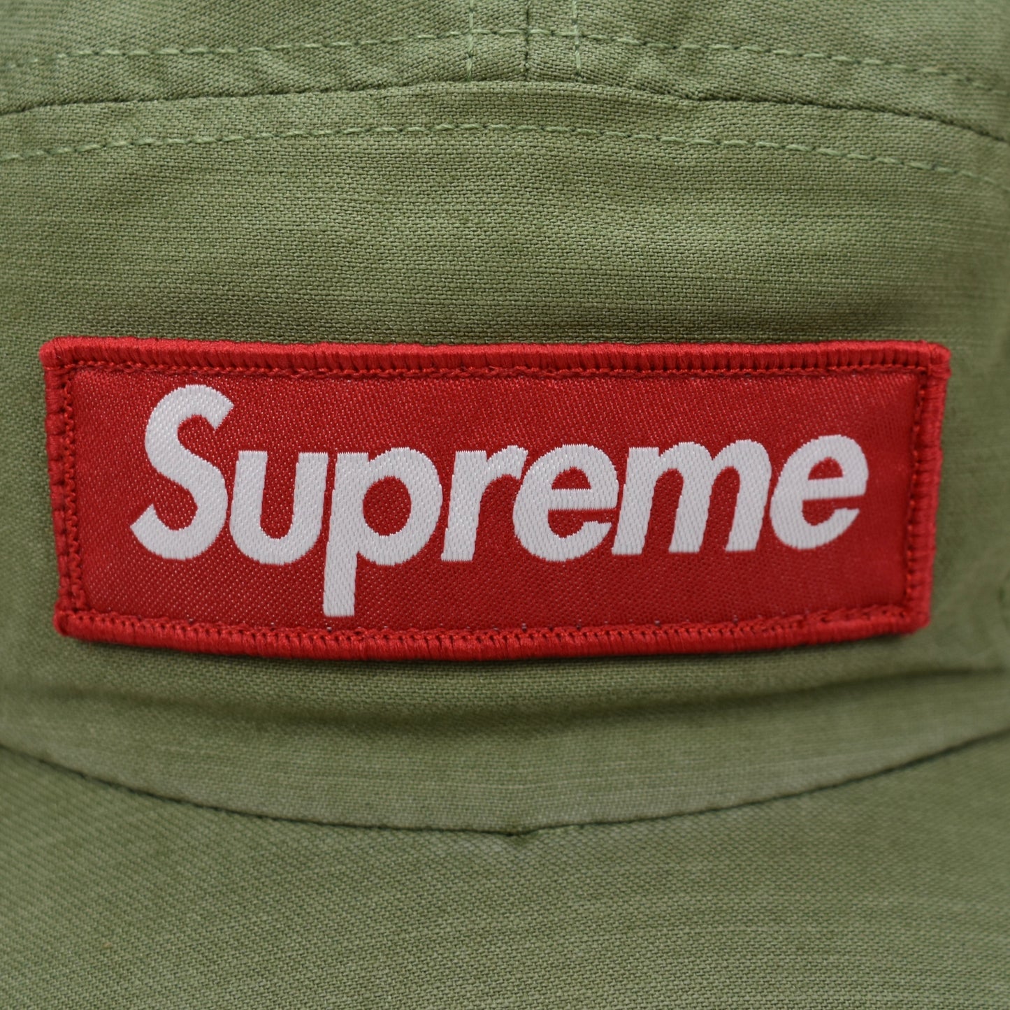 Supreme - Mlitary Box Logo Hat w/ Pin (Olive)