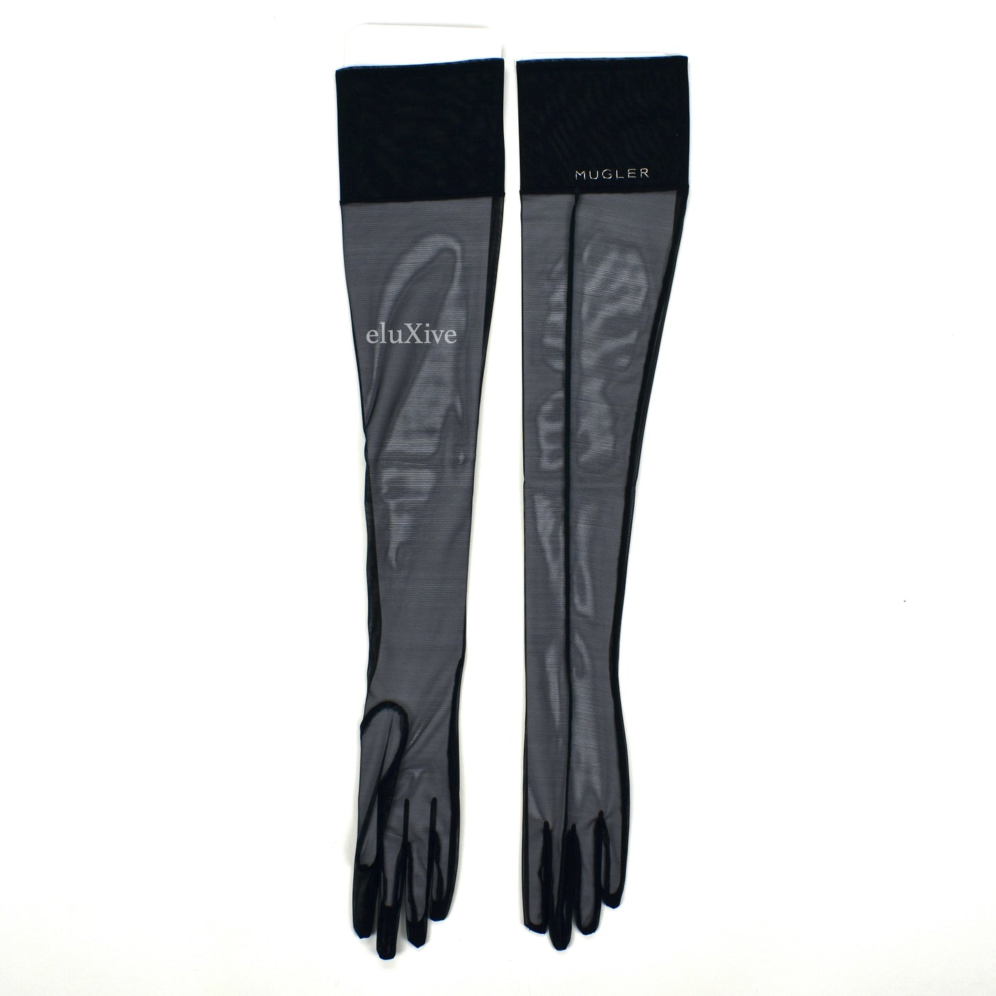 Mugler x H&M - Black Mesh Second Skin Gloves
